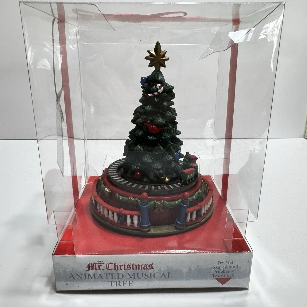 Mr. Christmas Animated Musical Tree Music Deck The Halls Wind Up
